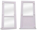 Drzwi zewnętrzne sklepowe (kolor: biały, strona: prawa, szerokość: 105 cm) 54469142