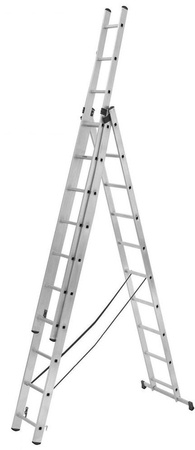 Drabina aluminiowa 3x7 na schody 150kg (wysokość robocza: 5,60m) 99674905
