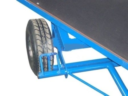 Wózek platformowy ręczny (koła: pneumatyczne 350 mm, nośność: 1500 kg, wymiary: 1000x2000 mm) 13340567
